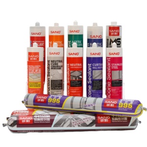 SANVO White Waterproof Glass Glue Weatherproof Sealant for Aquarium Window Door Acetic Neutral Structural <strong>Silicon</strong> Sealant - Product Image 1