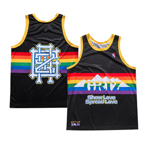 Fanshi Custom Jersey Team Jeugd logo bedrukking basketbal top mouwloos cartoon sublimatie basketbal shirt - Product Image 6