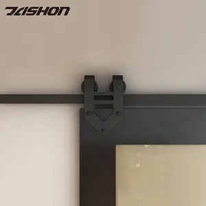 Material de acero al carbono antiguo estilo moderno de puerta de Granero deslizante que cuelga el carril Hardware