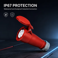 Connecteur femelle industriel CHENF, indice de protection IP67, broches en cuivre pur, boîtier ignifuge, résistant à l'usure, mobile, portable
