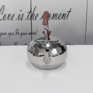 कस्टम चाय की केतली लकड़ी अनाज हैंडल डायमंड पॉट विंटेज चाय पॉट स्टेनलेस स्टील पानी की केतली - Product Image 2