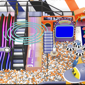 <span class=keywords><strong>Parque</strong></span> <span class=keywords><strong>Infantil</strong></span> Interior Comercial con Certificación Profesional CE, con Toboganes Grandes, Patio de <span class=keywords><strong>Recreo</strong></span> Interior, Área de Juegos para Niños - Product Image 4