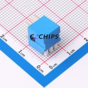SMQP-03B-TP DIP Switch Switch ( Type: Piano Key )( Number of Switch Sections: 3 )( Lead Spacing: 2.54mm ) - Product Image 2