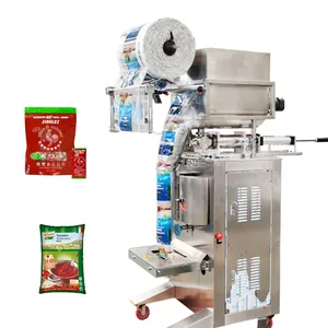 100g 500g Machine à emballer automatique de confiture de mélange d'aliments de vinaigrette de sac de poche à grande échelle