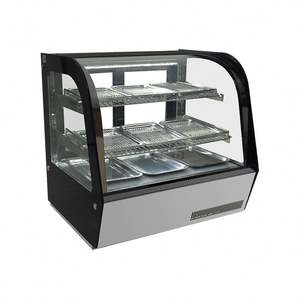 <span class=keywords><strong>Vitrina</strong></span> Refrigerada Comercial <span class=keywords><strong>Vertical</strong></span> de Acero Inoxidable para <span class=keywords><strong>Postres</strong></span> y Alimentos, <span class=keywords><strong>Vitrina</strong></span> Curva Cuadrada para Exhibición de Pasteles de Panadería - Product Image 3