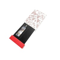 Boîtes à tiroirs coulissants portables rouges personnalisées de luxe avec gaufrage, emballage cadeau en carton avec logo pour petits articles, emballage de Noël