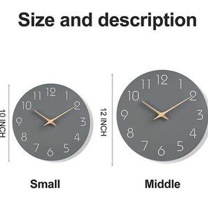 Wholesale High Quality Durable Custom Logo MDF Quartz Analog Needle Wall <b>Clock</b> Wooden Colorful Modern Design Home <b>Office</b> Decor - Product Image 2