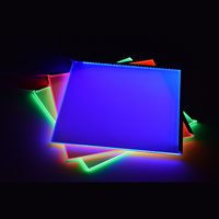 Plaque de guidage de lumière acrylique Edgelit PMMA Laser Dot Light Guide Panel LGP Lumisheet pour panneau lumineux/Lightbox/rétro-éclairé/TV