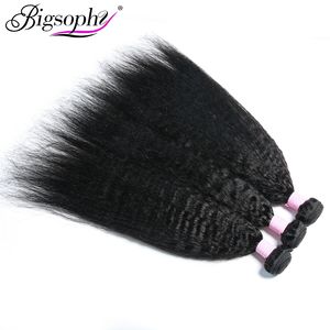 Extensions de cheveux humains bouclés naturels Kinky Straight, couleur naturelle, 12A, 12-30 pouces - Product Image 1