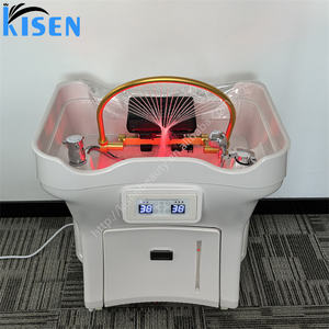 Kisen <span class=keywords><strong>professionnel</strong></span> personnalisé sûr Portable lit électrique tête Spa lavage de dos Portable plateau shampooing bassin évier avec réservoirs de chauffage - Product Image 4