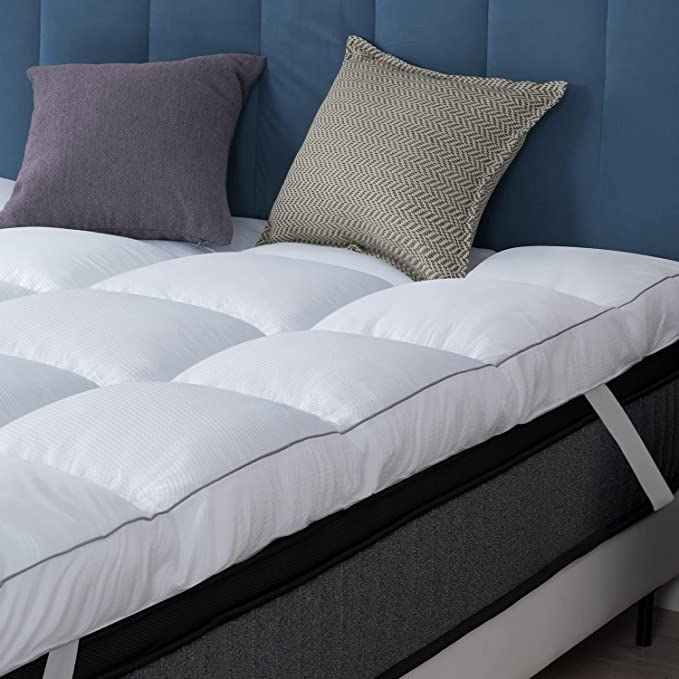 Mattress Topper Full Cooling Extra Thick 3 Inch Soft Full Size Pillow