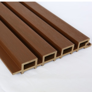 Tấm ốp tường ngoài trời chống thấm <span class=keywords><strong>WPC</strong></span> PVC bề mặt gân, vật liệu trang trí ốp tường - Product Image 3