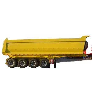 New and used Tri-Axles Stone Tipper 60-130 Ton Front Lifting Semi Dump Trailer For Sale to Nigeria, South Africa, Zambia, Congo,