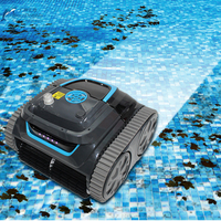 Robot Inalámbrico para Limpieza de Piscinas, Puede Limpiar el Fondo de la Piscina, Limpieza Totalmente Automática