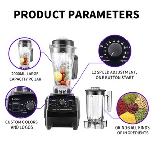 Licuadora Comercial de 2.5L, Extractor de Frutas Manual, Licuadora Automática de Alta Capacidad, Licuadora de Acero Inoxidable - Product Image 3