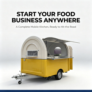 Nouvelle remorque de vente de hot-dogs, camion de restauration mobile, bar de concession, fourgon de restauration pour glaces et burgers - Product Image 2