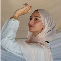 Prêt Navire Usine Prix Chaud 200*100cm Hijab Porter Femmes Musulman Solide Couleur Foulard Modèle Modal Hijab Écharpe pour le Printemps