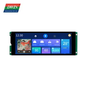 Dwin tela comercial hmi, 1280*480 módulo inteligente tft lcd tela de 6.8 polegadas touch uart módulo de tela serial