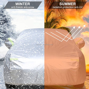 Housse de voiture - Protection UV, soleil, eau et poussière pour berline, housses de voiture universelles complètes avec sac de rangement, toutes saisons intérieur/extérieur - Product Image 3