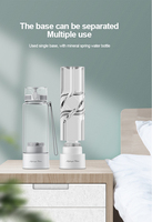 YenvQee Générateur d'eau hydrogénée portable haute concentration, alimenté par USB/électricité, type froid, bouteille en PC de qualité alimentaire, pour la maison et l'extérieur