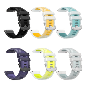 Correa Transpirable de Dos Tonos Upro para Garmin Forerunner 745/255/265/570 18mm 20mm 22mm, Correa de Reloj Ajustable para Huawei Watch GT5 - Product Image 1