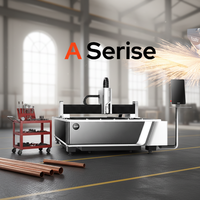 Machine de découpe laser à fibre classique série A3 1500W, 4 axes CNC, refroidie par eau, compatible AI/DWG/LAS BMP, certifiée CE, garantie 5 ans, pour métal