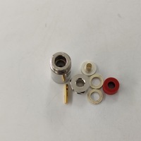 Connecteur coaxial RF étanche de type N femelle droit à pince pour câble d'antenne RG58