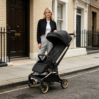 Poussette de luxe pour bébé 2026, dernière version, pliage rapide à une main, maniement fluide et durable, siège confortable pour bébé, idéale pour les voyages en avion