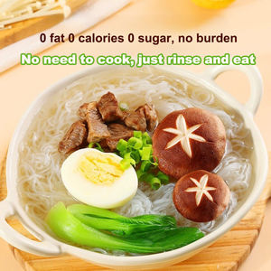 Hearun Venta al por mayor ODM de alta calidad 2025 Venta caliente Producut Shirataki Spaghetti Instant Low Calories 100% Pure <span class=keywords><strong>Konjac</strong></span> Noodles - Product Image 3