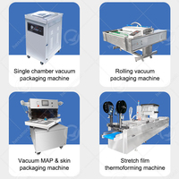 Machine industrielle d'emballage sous vide à double chambre pour sachets d'ail pelé OCEAN et emballages de riz, scelleuse sous vide pour la viande