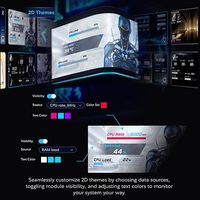 Refroidisseur de processeur liquide incurvé OLED 360 Lian Li Hydroshift II