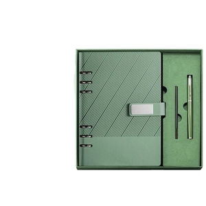 Vip Quà Tặng tùy chỉnh USB với hộp sang trọng <span class=keywords><strong>2025</strong></span> Nhật Ký kế hoạch màu xanh đậm PU da máy tính xách tay A5 notepad với bút Lưu ý cuốn sách và bình - Product Image 5