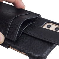 Cuir véritable de grain supérieur sac poche avec fentes pour cartes sac à main bandoulière collier de luxe portefeuille téléphone étui pour iphone 11 pro