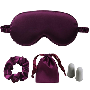 Juego de dormir de tres piezas de seda sintética Sade al por mayor, caja de regalo con funda de almohada y antifaz para el hogar - Product Image 5