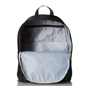 Sacs à dos vintage antivol unisexes noirs en polyester pour l'école, les étudiants et les adolescents, avec poches latérales, porte-bouteille et fermeture éclair - Product Image 5
