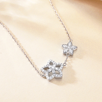 Nouveauté Collier pendentif halo en argent sterling 925 avec zircone, bijoux de mariée étincelants en CZ