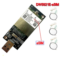 T77W968 DW5821e DW5821e-eSIM LTE Cat16 GNSS 5G Modul Kartu WWAN Qual Comm Snapdragon X20 USB 3.0 Set dengan 4 Antena