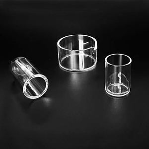Juego de Vasos de Cuarzo de Sílice Fundida de Alta Pureza, Material de Vidrio de Cuarzo Transparente para Análisis Químico e Investigación de Laboratorio - Product Image 6