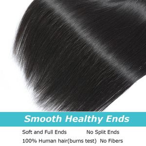 Extensions de cheveux humains vierges cambodgiens, mèches droites de 30 pouces, 1/3/4 pièces en promotion - Product Image 5