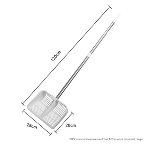 Stainless Steel Lengthened Handle Cat Litter <strong>Scoop</strong> Long Handle Cat Litter Shovel <strong>Poop</strong> Picker for Pet - Product Image 5