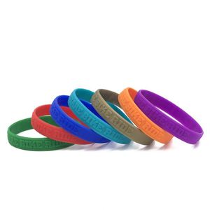 Bracelet en silicone personnalisé avec logo en relief ou en creux, bracelet en caoutchouc personnalisé pour Halloween, Noël, fête, cadeau - Product Image 4