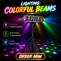 Lampu Panggung LED Moving Head RGBW 150W 5-in-1 Wash Beam Strobe DMX512 Art-Net Pengubah Warna untuk Pesta DJ Disko