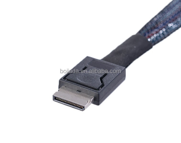 OCuLink Kabel Cablecc OCuLink PCIe Kabel - 8x Naar Dual U.2 SSD, 50 Cm, Actieve Kabel Voor Hoge Snelheid Dataoverdracht SSD Aansluitkabel 8-lane