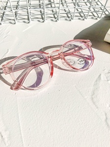 Montatura <span class=keywords><strong>Rotonda</strong></span> Trasparente con Filtro Anti Luce Blu, Occhiali da Lettura, Occhiali Anti Radiazioni, Montatura Ottica per Bambini - Product Image 3