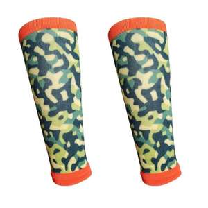 Manchons de jambe de sport personnalisés, flexibles, à motifs fantaisie, colorés, en coton respirant, offrant un soutien pour le mollet - Product Image 2