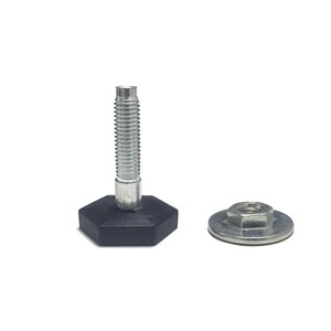 Pieds réglables hexagonaux en plastique M10 avec vis et écrous pour pieds de table et de chaise - Product Image 3