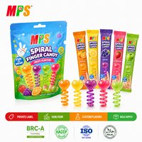 Bonbons en forme d'anneau MPS, bonbons en vrac pour Pâques, sucettes en gros, halal, jouet amusant, sucette tournante pour les doigts, sucette dure, saveur fruitée, bonbons