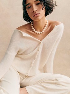 Collana di perline in resina a forma di grande nuvola fatta a mano con perline rotonde bohémien alla moda <span class=keywords><strong>gioielli</strong></span> da donna - Product Image 4