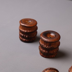 Bamboo Root Incense Holder Retro Lacquer Religious Use Luxury Style Each One Unique Size Shape - Product Image 3