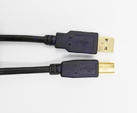 Câble d'imprimante/scanner haute vitesse USB 2.0 A vers B plaqué or de qualité supérieure de 10 pieds